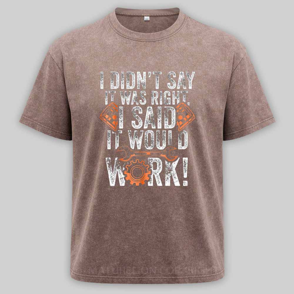 Maturelion Diesel Mechanic For Men With Saying Gift for MechanicsWashed T-shirt