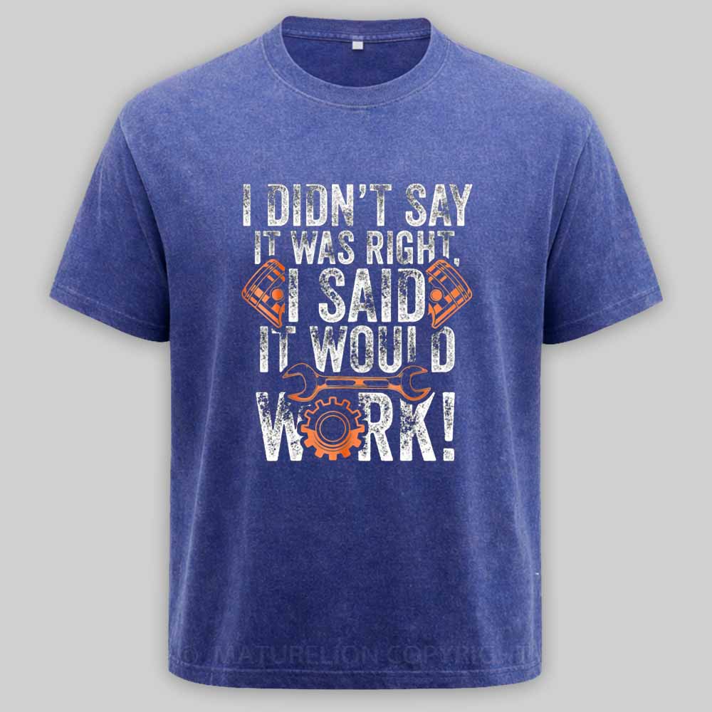 Maturelion Diesel Mechanic For Men With Saying Gift for MechanicsWashed T-shirt