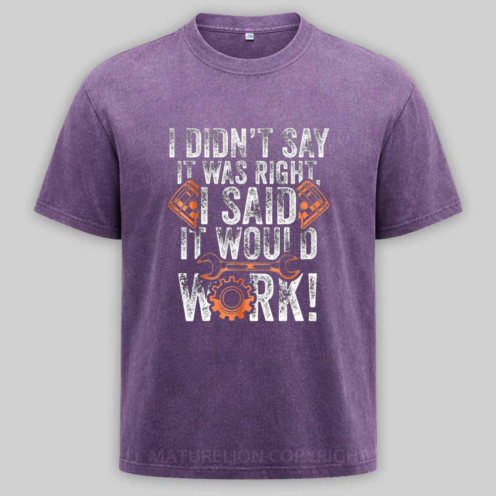 Maturelion Diesel Mechanic For Men With Saying Gift for MechanicsWashed T-shirt