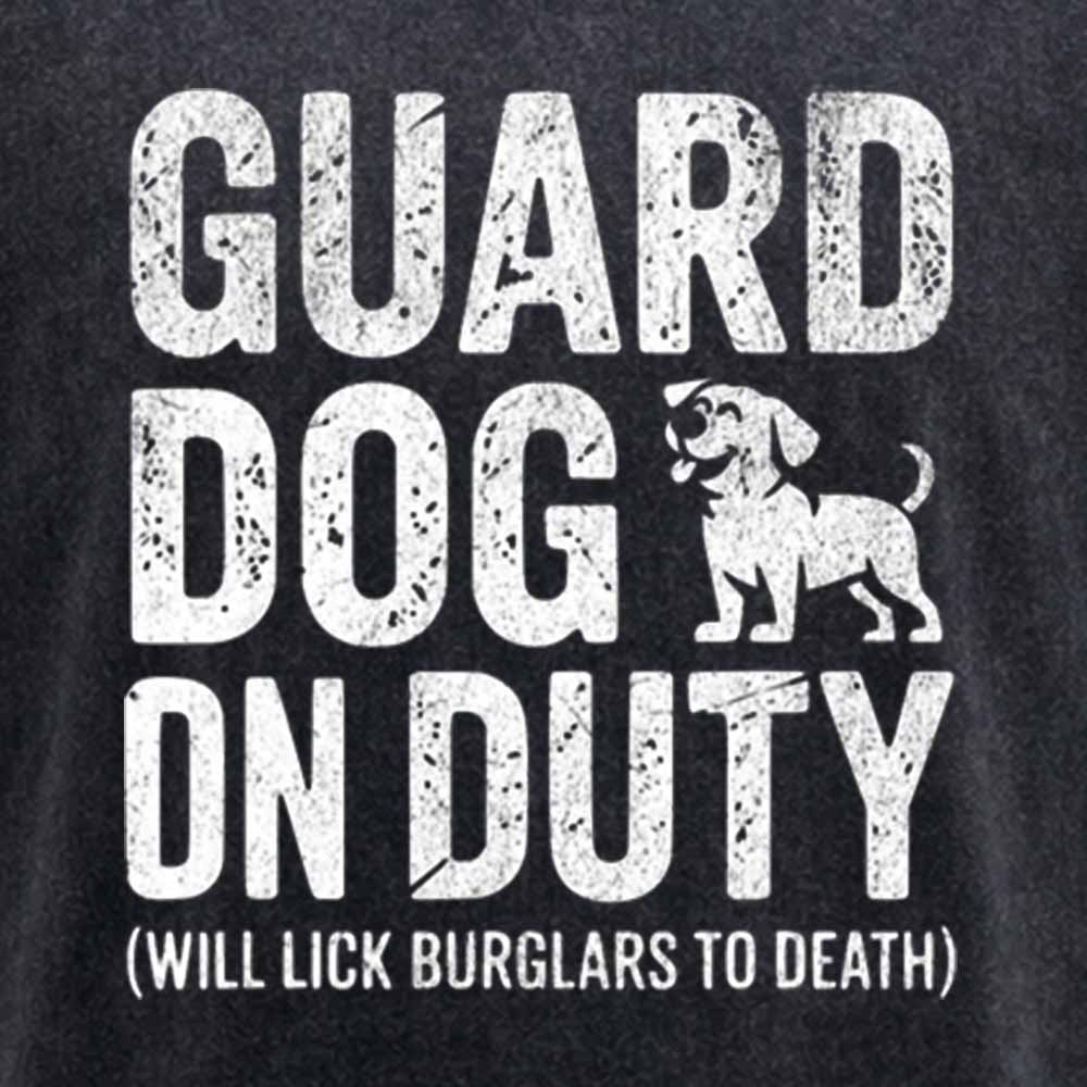 Maturelion Guard Dog Will Lick Burglars Washed T-shirt