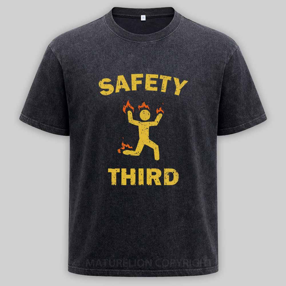 Maturelion Safety Third Washed T-shirt
