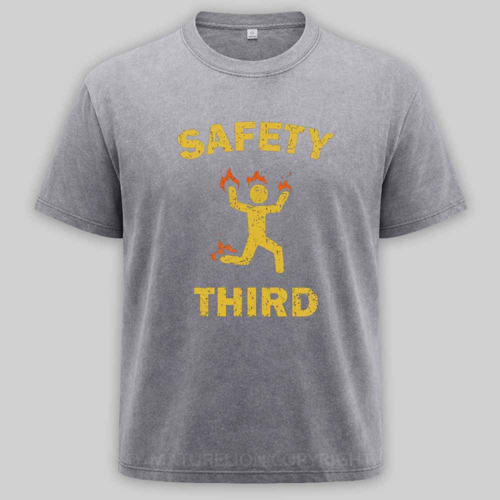 Maturelion Safety Third Washed T-shirt
