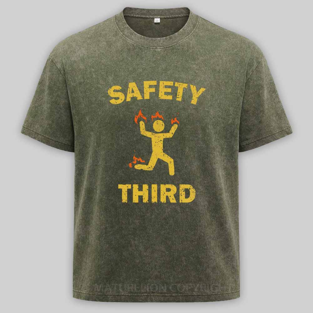 Maturelion Safety Third Washed T-shirt