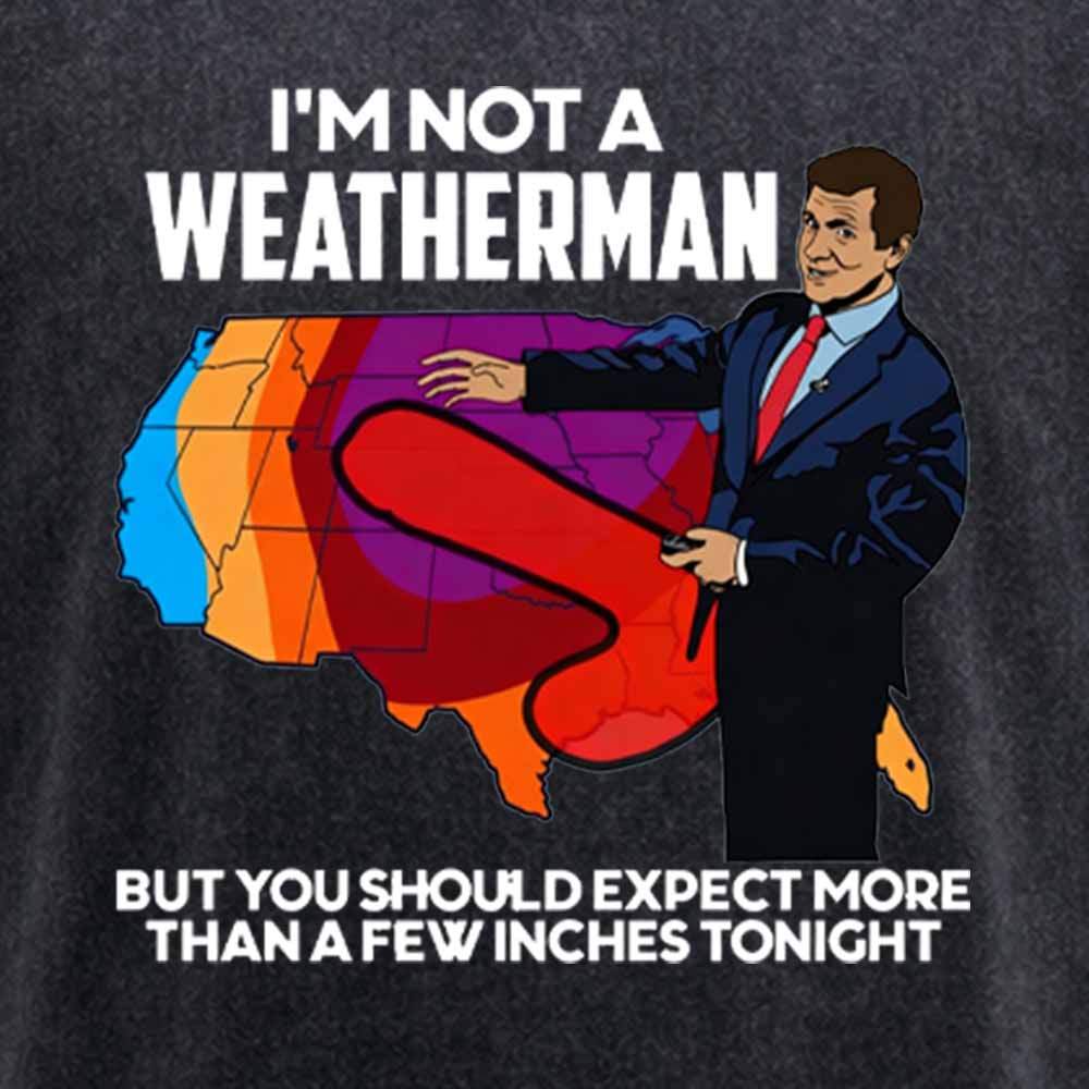 Maturelion I'm Not a Weatherman, But You Can Expect a Few Inches Washed T-shirt