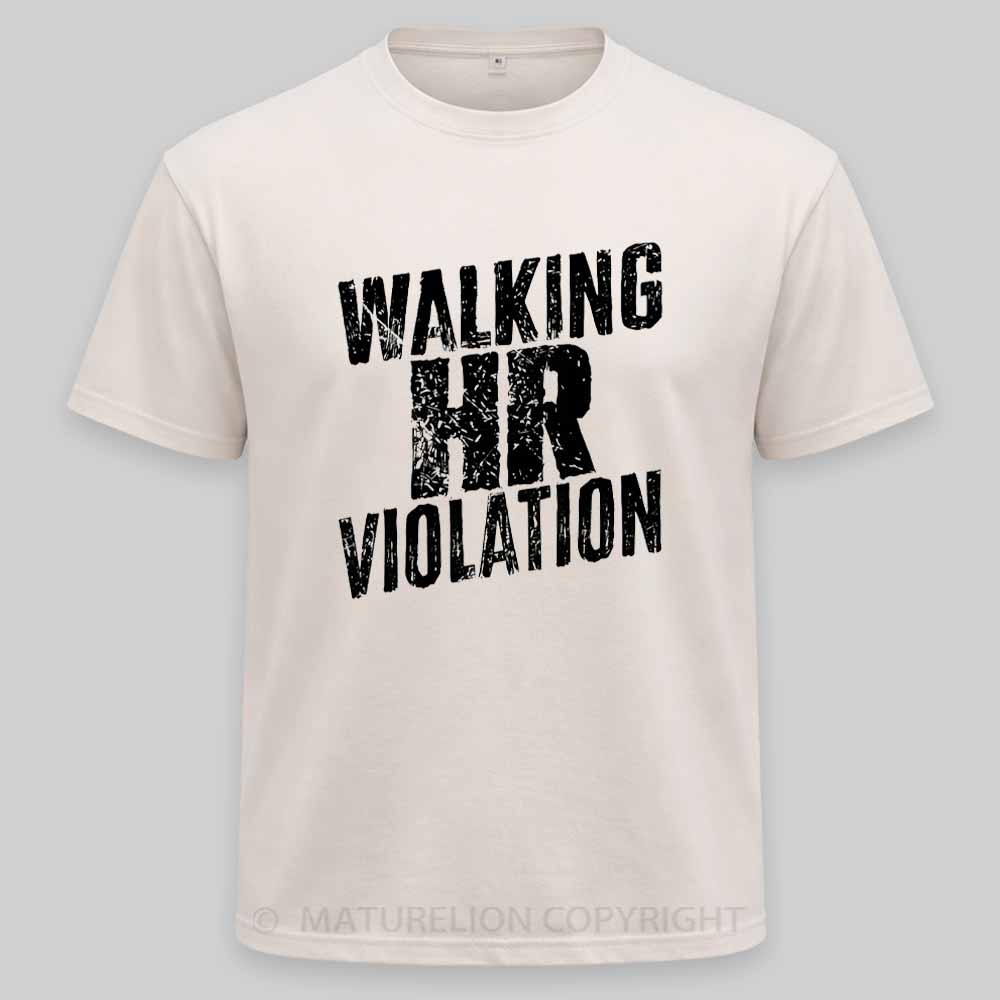 Maturelion Walking HR Violation Washed T-shirt