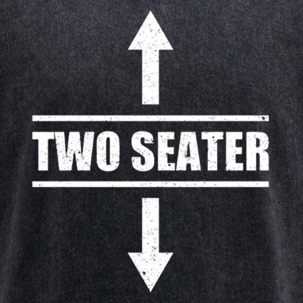 Maturelion Two Seater Arrows Funny College Humor Sarcastic Washed T-shirt