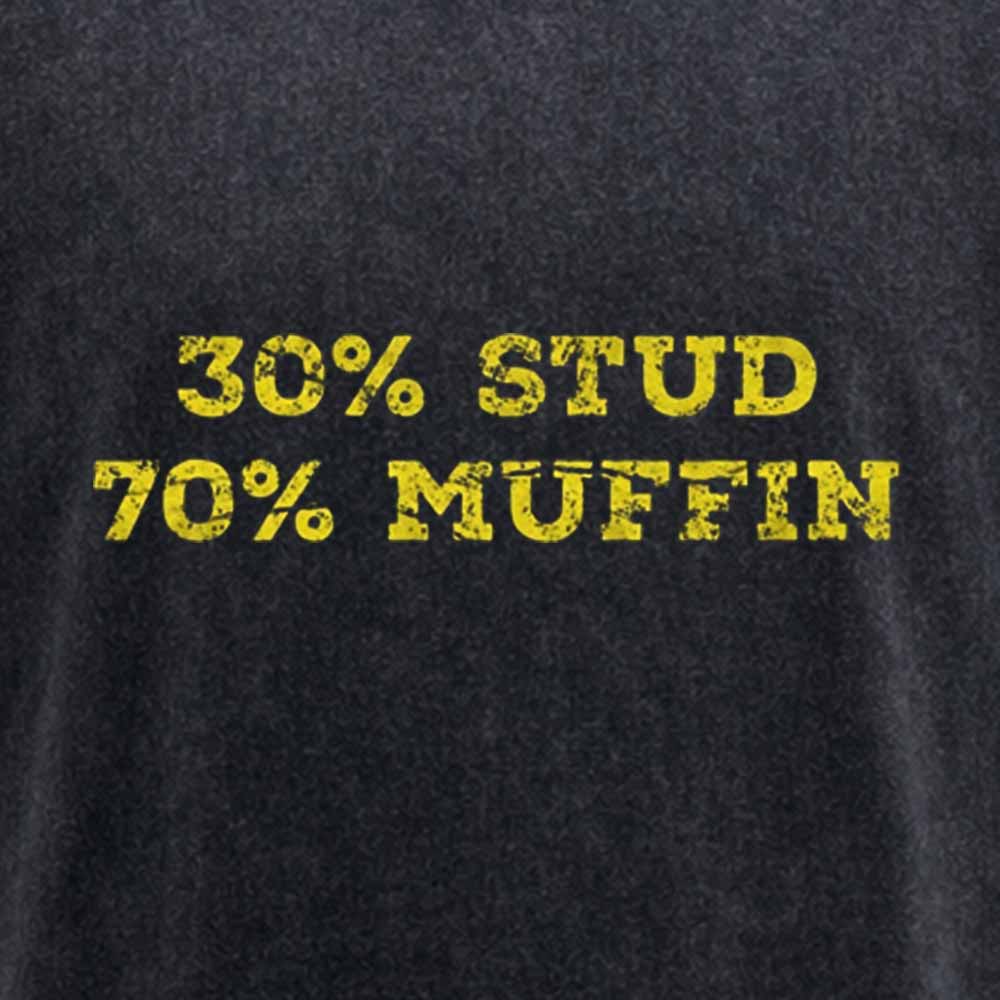 Maturelion 30% Stud 70% Muffin - funny valentines day Washed T-shirt