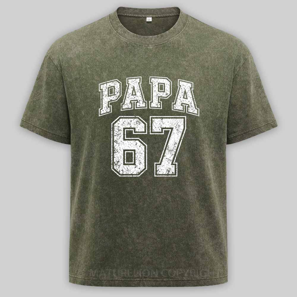 Maturelion Papa 67 Washed T-shirt