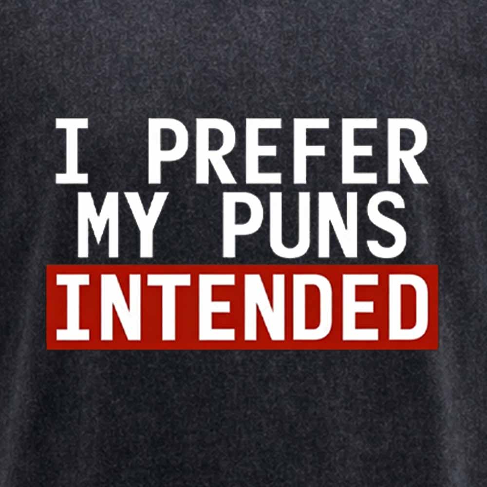 Maturelion I Prefer My Puns Intended Washed T-shirt