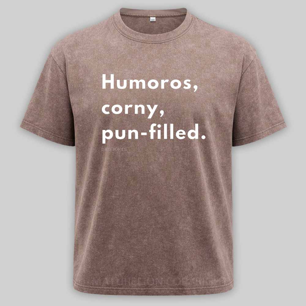 Maturelion Dad joke! Washed T-shirt