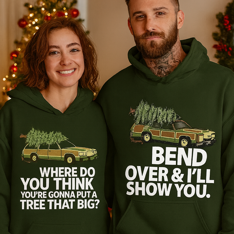 Maturelion Christmas Hoodie Matching Christmas Vacation Couple Hoodie