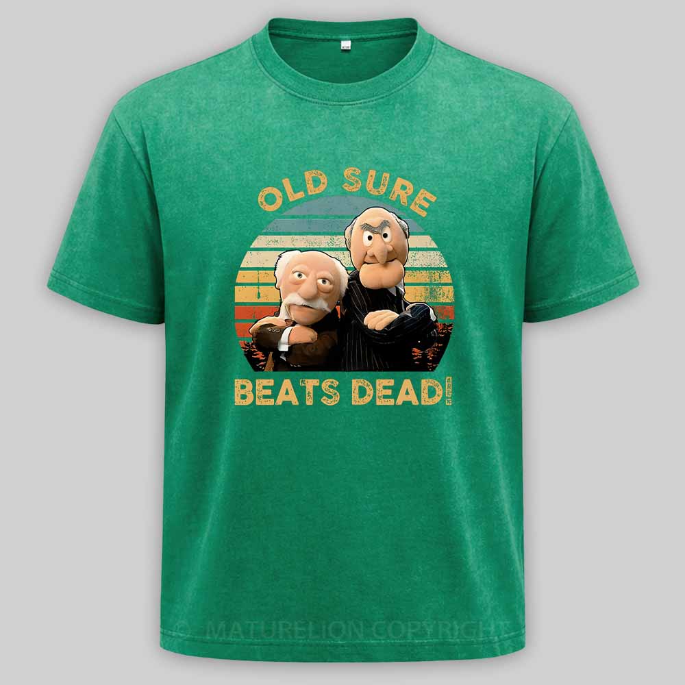 MaturelionOld Retro Vintage 80s Washed T-shirt