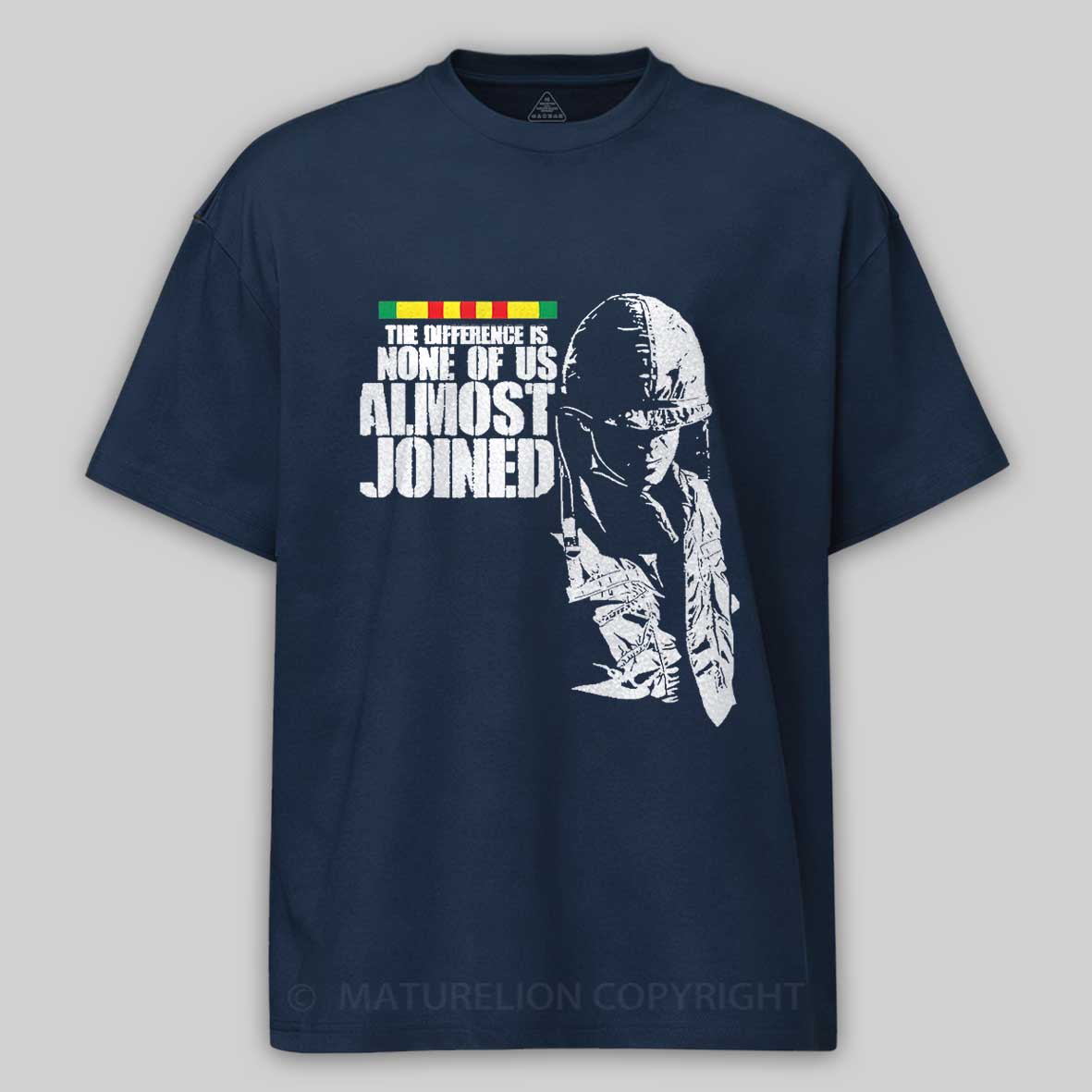 Maturelion Men's T-Shirt The Difference Is None Of Us Almost Joined Cotton T-Shirt