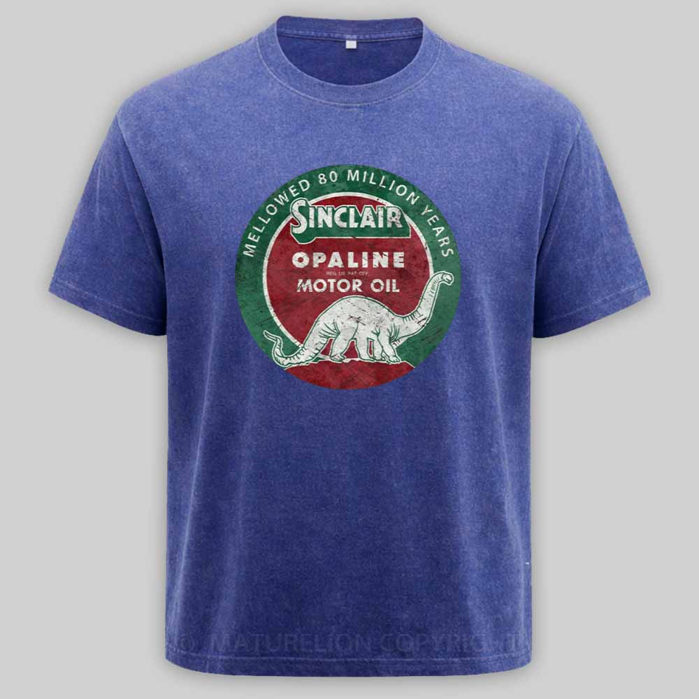 Maturelion Diplodocus Motor Oil V01 Washed T-shirt