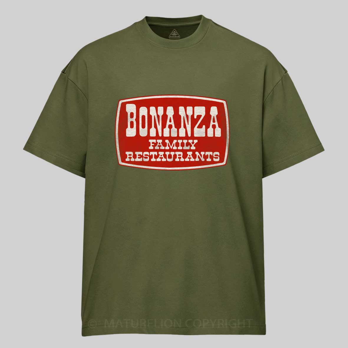 Maturelion Bonanza Family Restaurants Funny Movie T-shirt