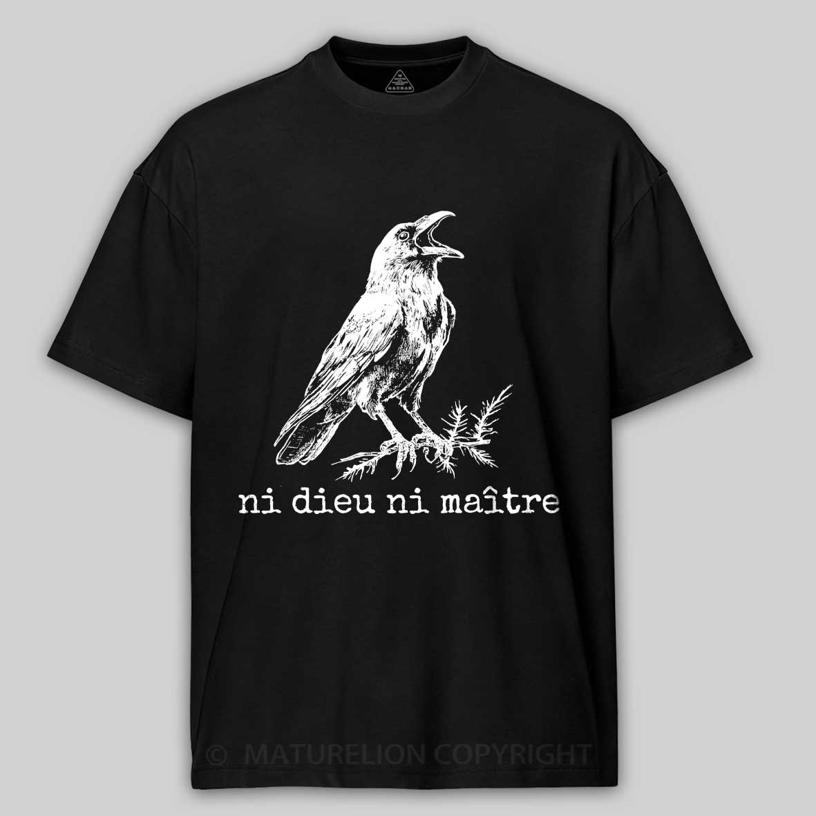 Maturelion Ni Dieu Ni Anti-Authoritarian Cotton T-shirt