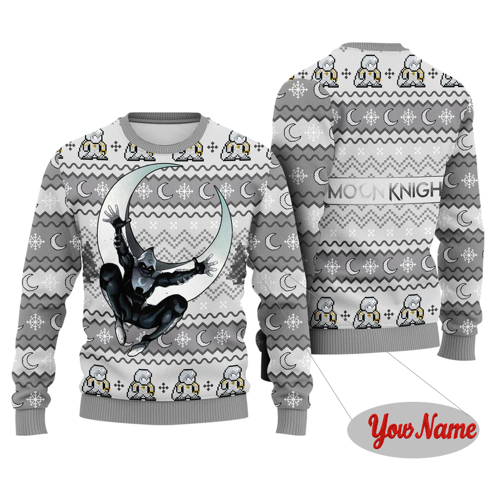 [Copy]Maturelion Classical Funny Customize Your Name Father Gift Ugly Christmas Sweater