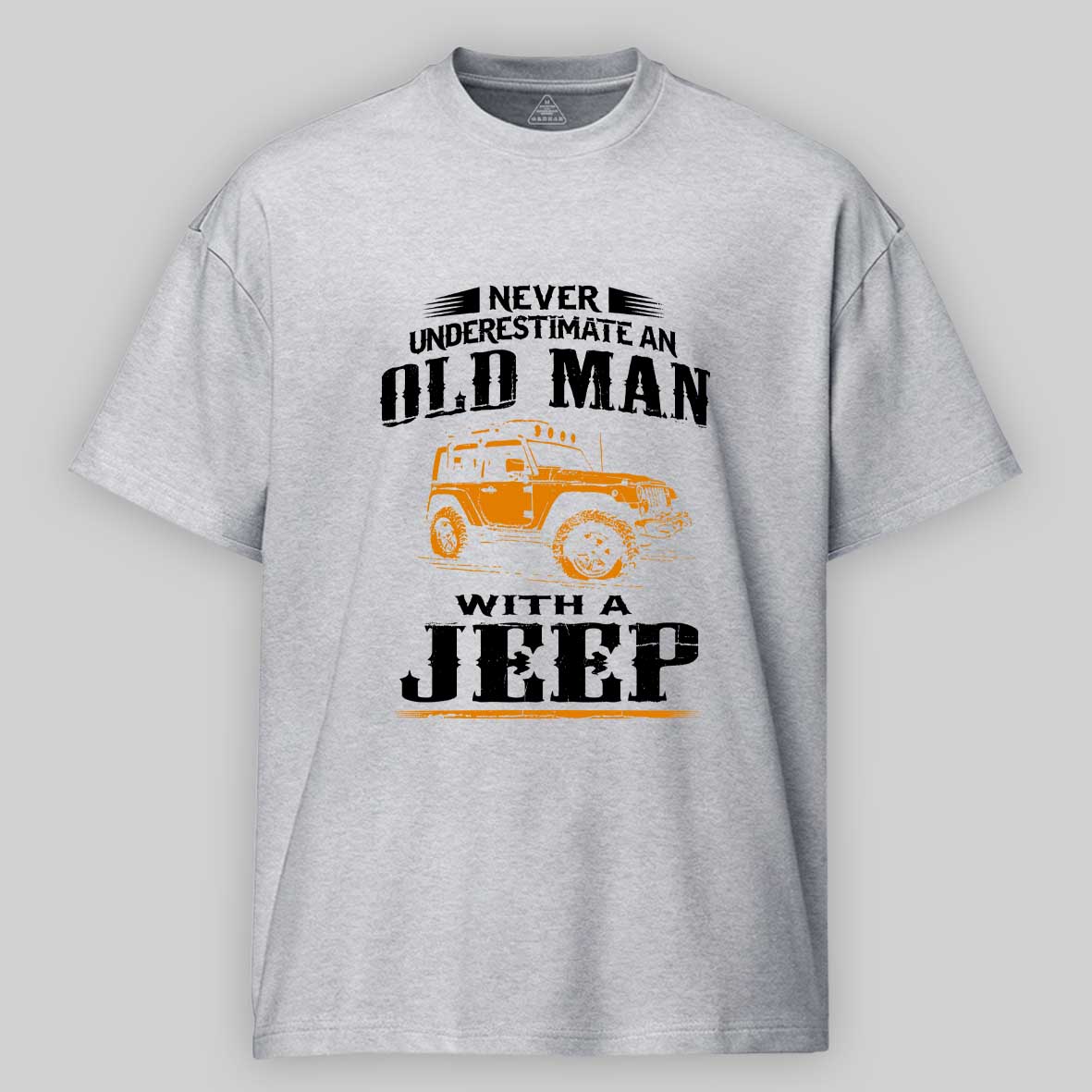 Maturelion Never underestimate an old man with a Jeep Cotton T-shirt