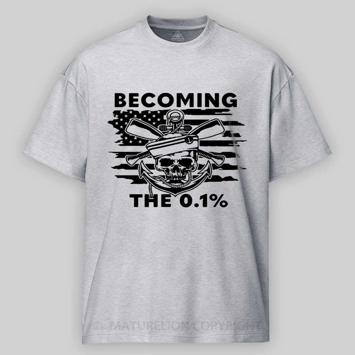 Maturelion Men's T-Shirt Becoming The 0.1% Cotton T-Shirt