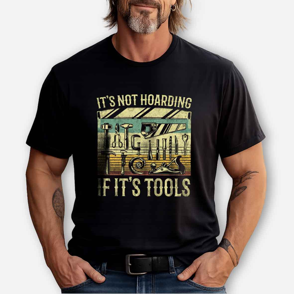 Maturelion It's Not Hoarding If It's Tools Cotton T-shirt
