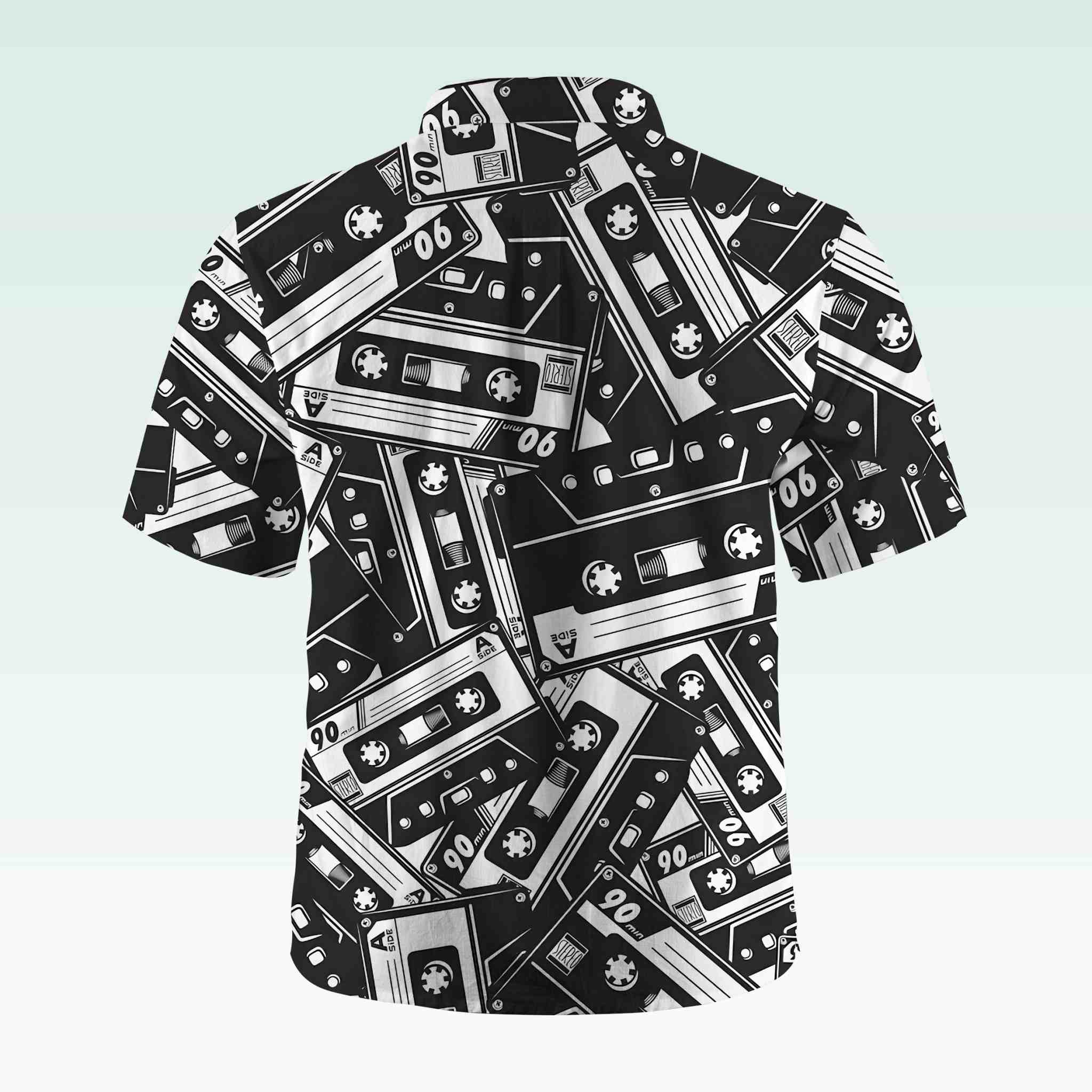 Maturelion Men's Button Pocket ShirtVintage 90s Hawaiian Shirt