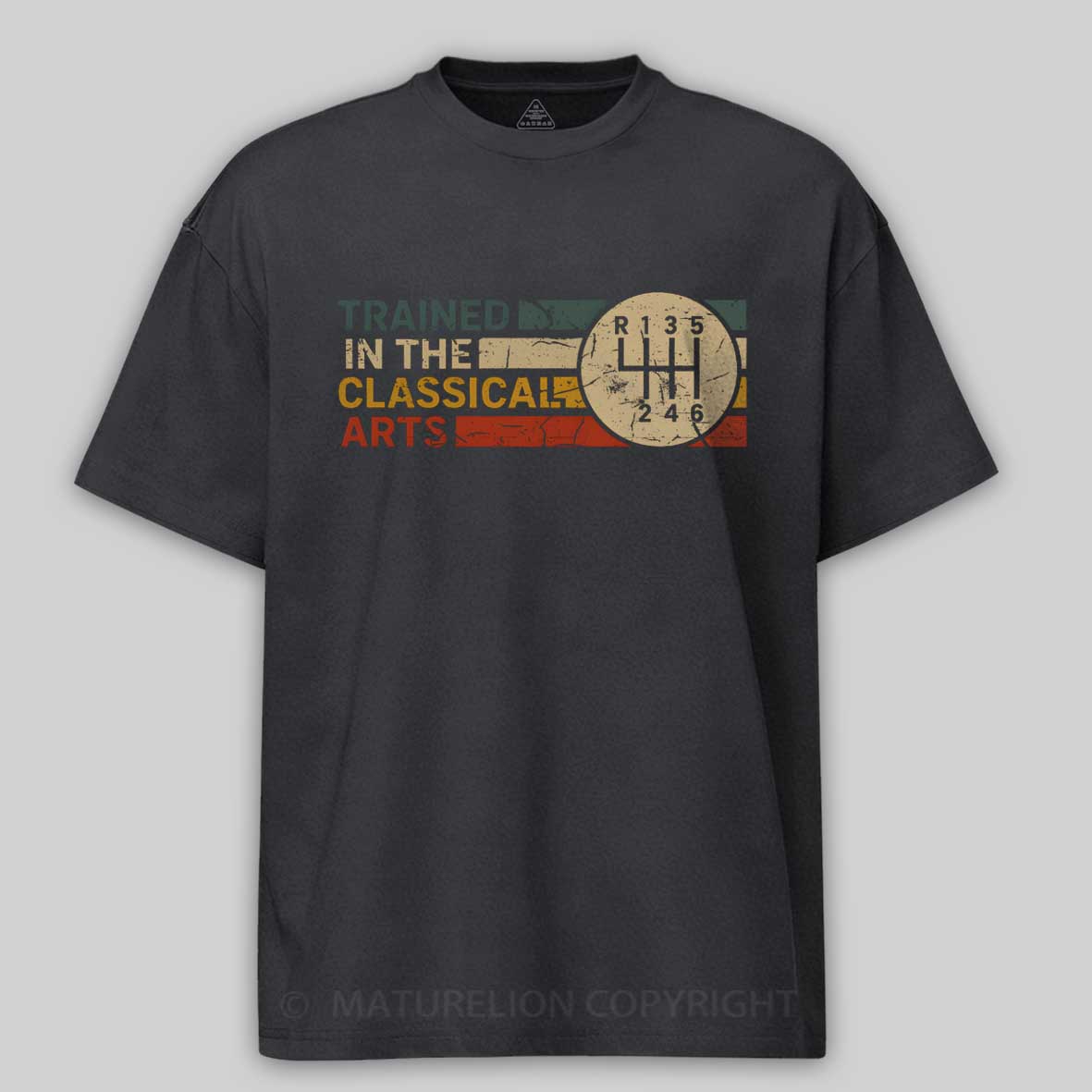 Maturelion TRAINED IN THE CLASSICAL ARTS - GRUNGE RETRO MANUAL Cotton T-shirt