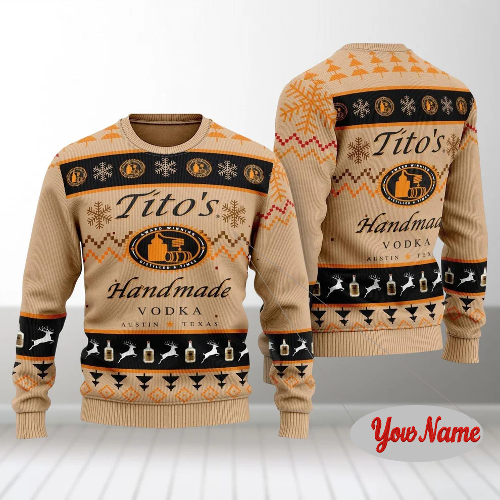 [Copy]Maturelion Classical Funny Customize Your Name Father Gift Ugly Christmas Sweater