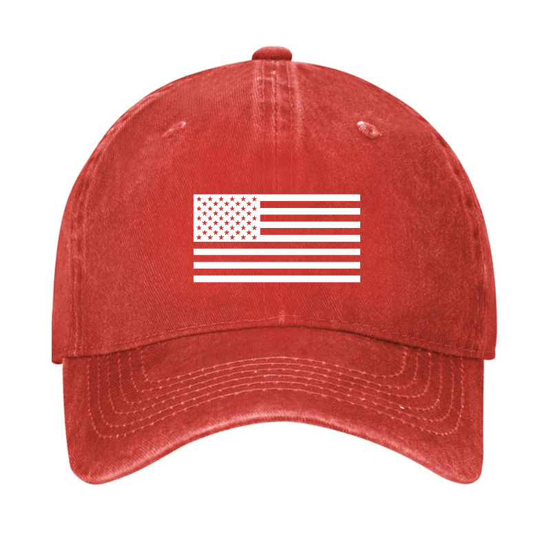 Classic American Flag Print For Men Cap-Maturelion