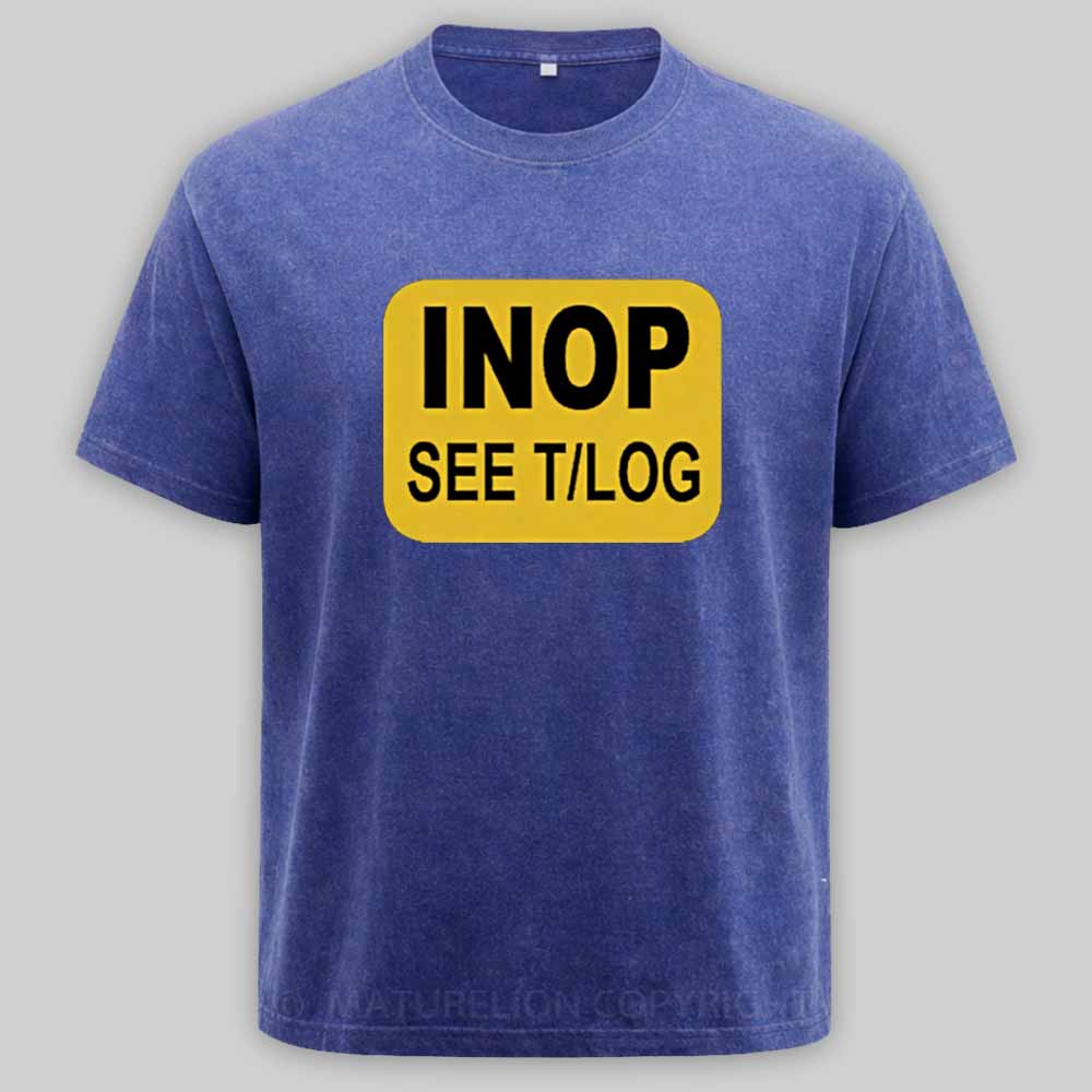 Maturelion INOP SEE T/LOG Washed T-shirt