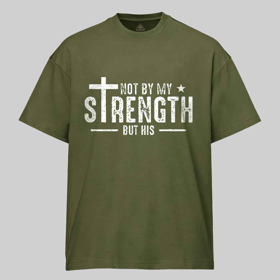 Maturelion Men's T-shirt Not My Strength Bible Verse Cotton T-shirt