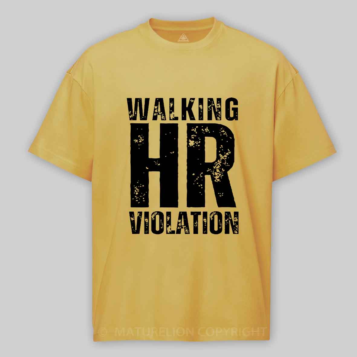 Maturelion Walking HR Violation Unisex Cotton T-shirt