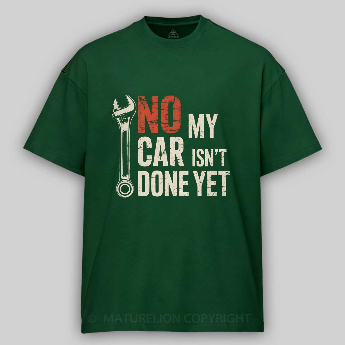 Maturelion No My Car Isn’t Done Yet Cotton T-shirt