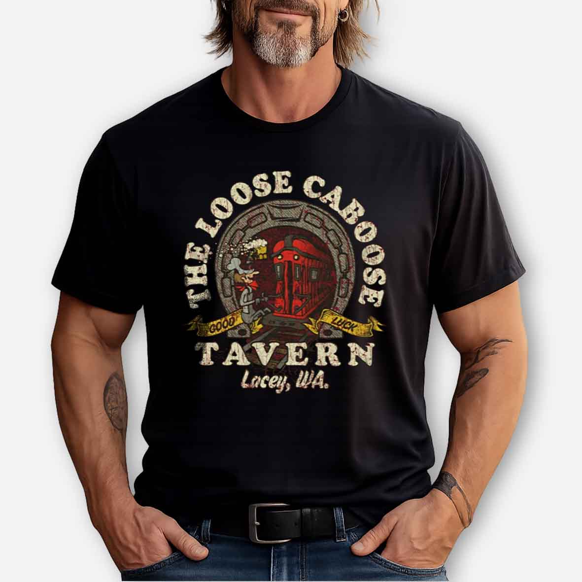 Maturelion The Loose Caboose Tavern 1967 Cotton T-shirt