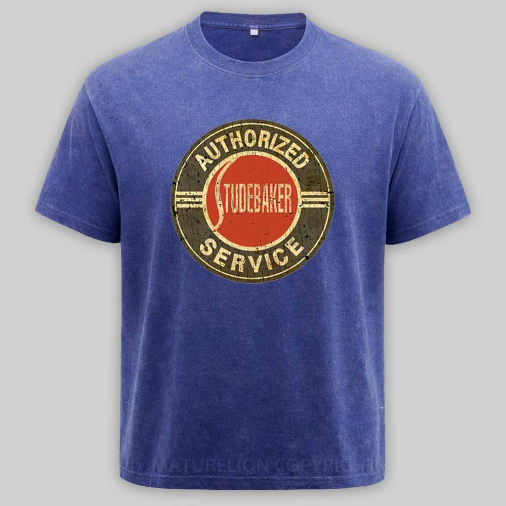 Maturelion Authorized Studebaker Service - Vintage Style Washed T-shirt