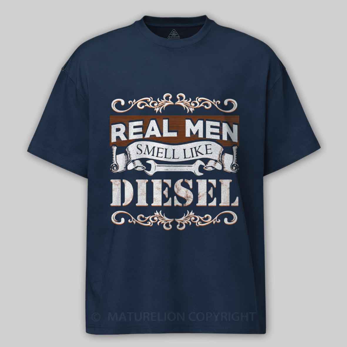 Maturelion Real Men Smell Like Diesel Cotton T-shirt