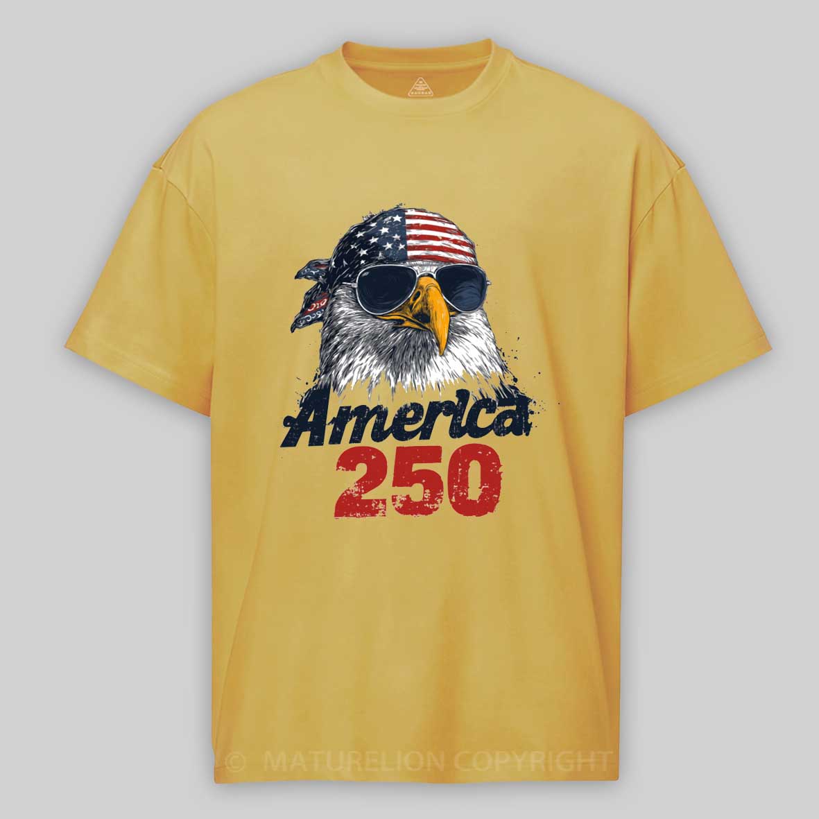 Maturelion Bald Eagle America 250th Anniversary T-Shirt