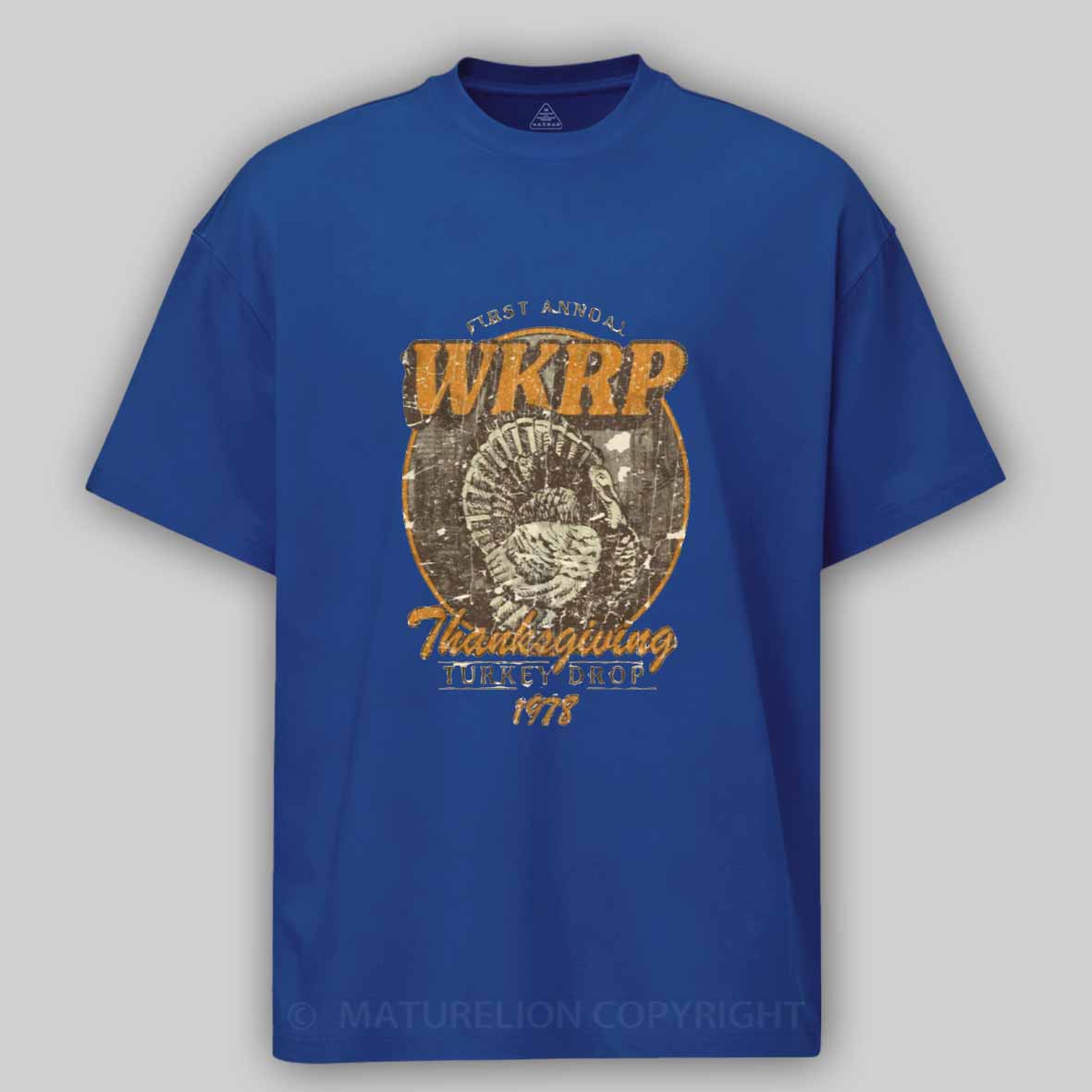 Maturelion WKRP Turkey Drop 1978 Cotton T-shirt
