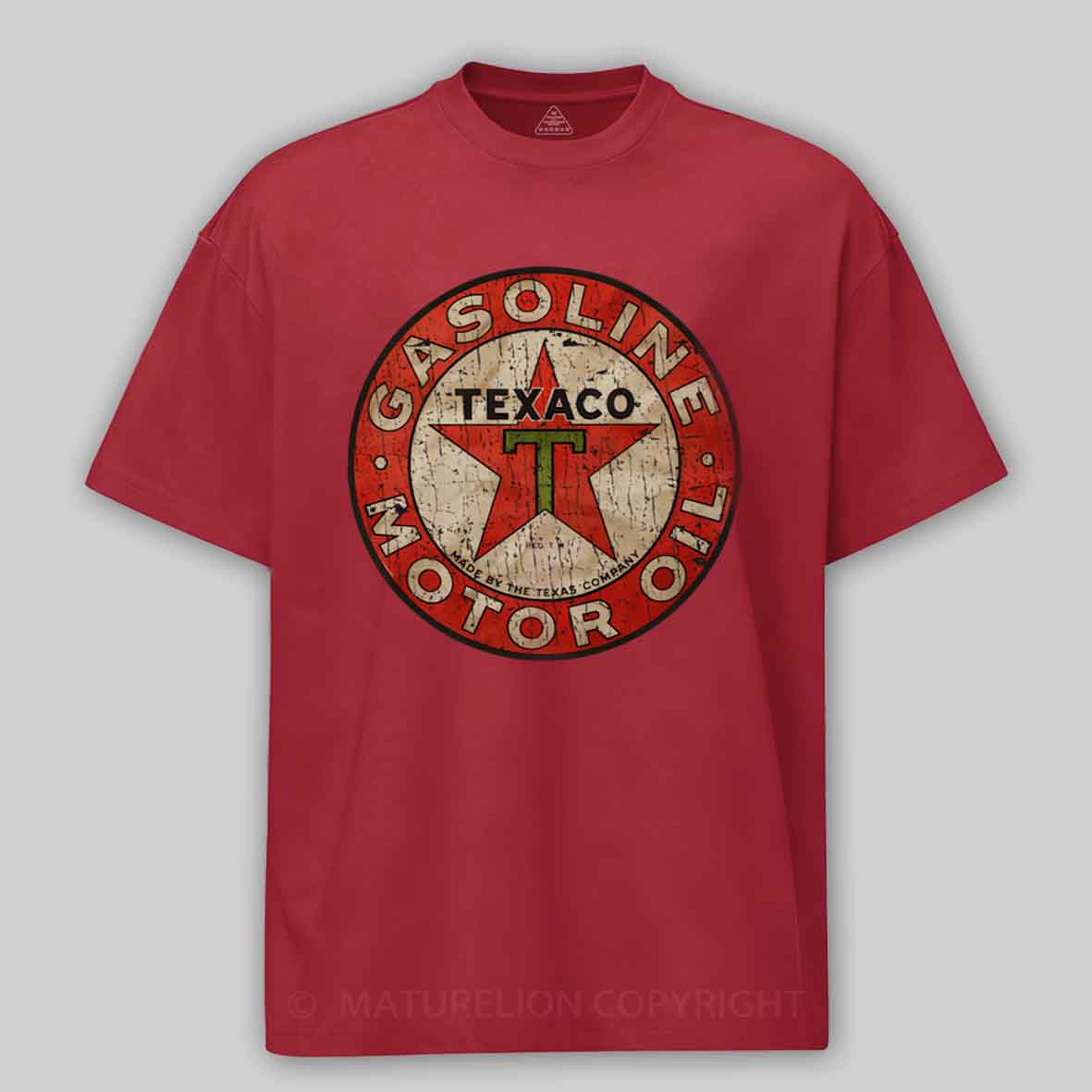 Maturelion Texaco - Vintage Gasoline Motor Oil Cotton T-shirt