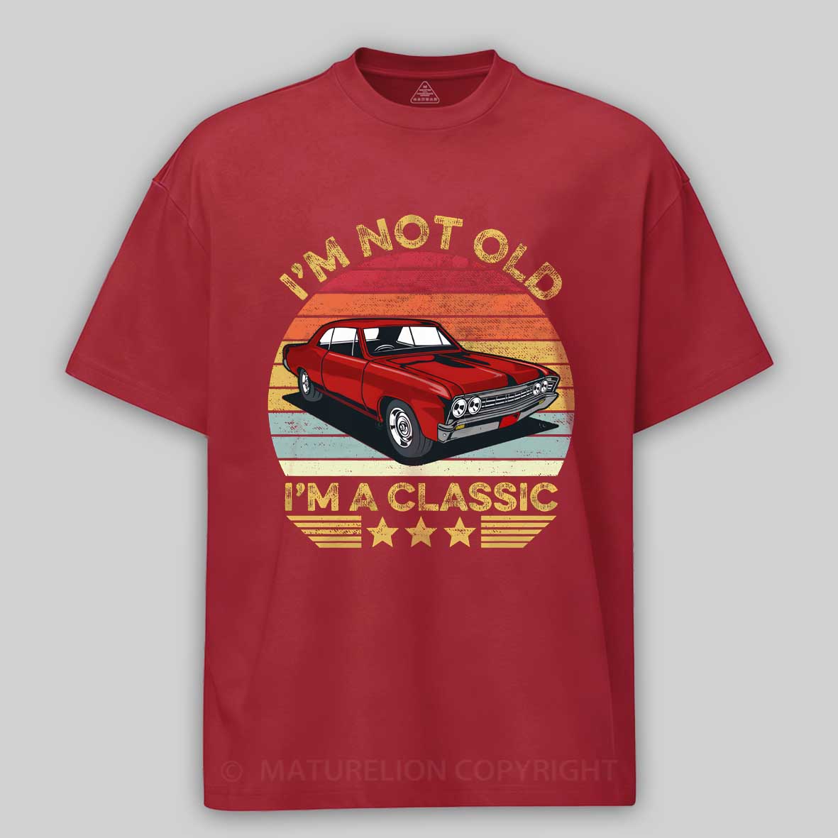 Maturelion I'm Not Old I'm A Classic Funny Car Graphic Cotton T-shirt