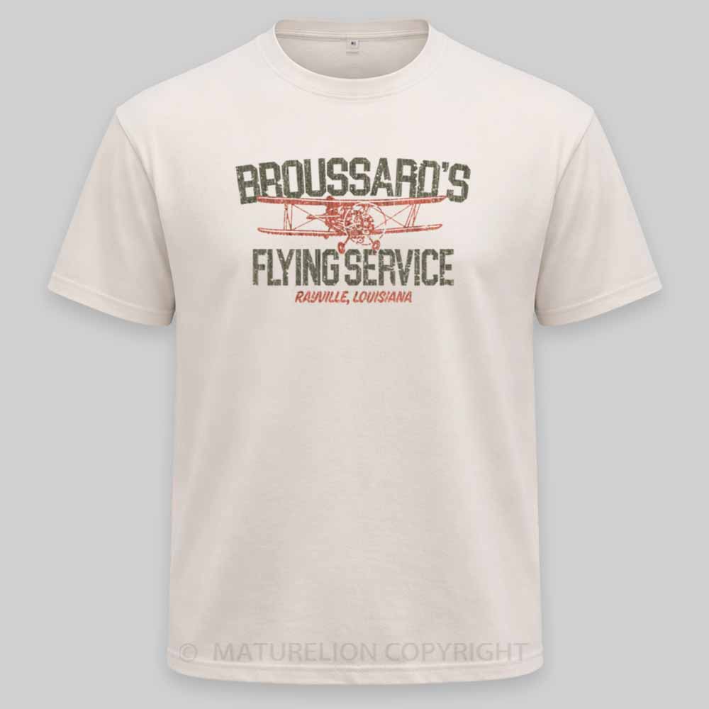 Maturelion Broussard’s Flying Service 1963 Washed T-shirt