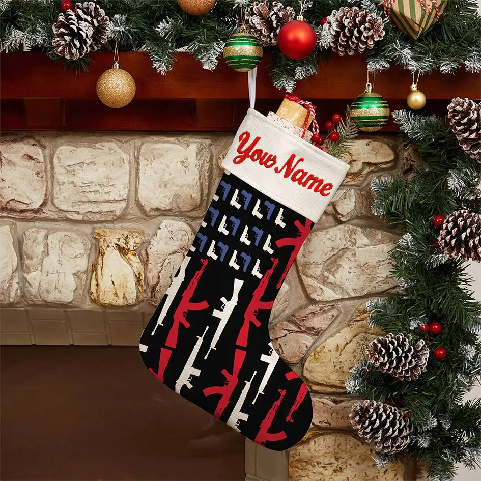 Maturelion Family Custom Embroidered Your Name Funny Christmas Stocking