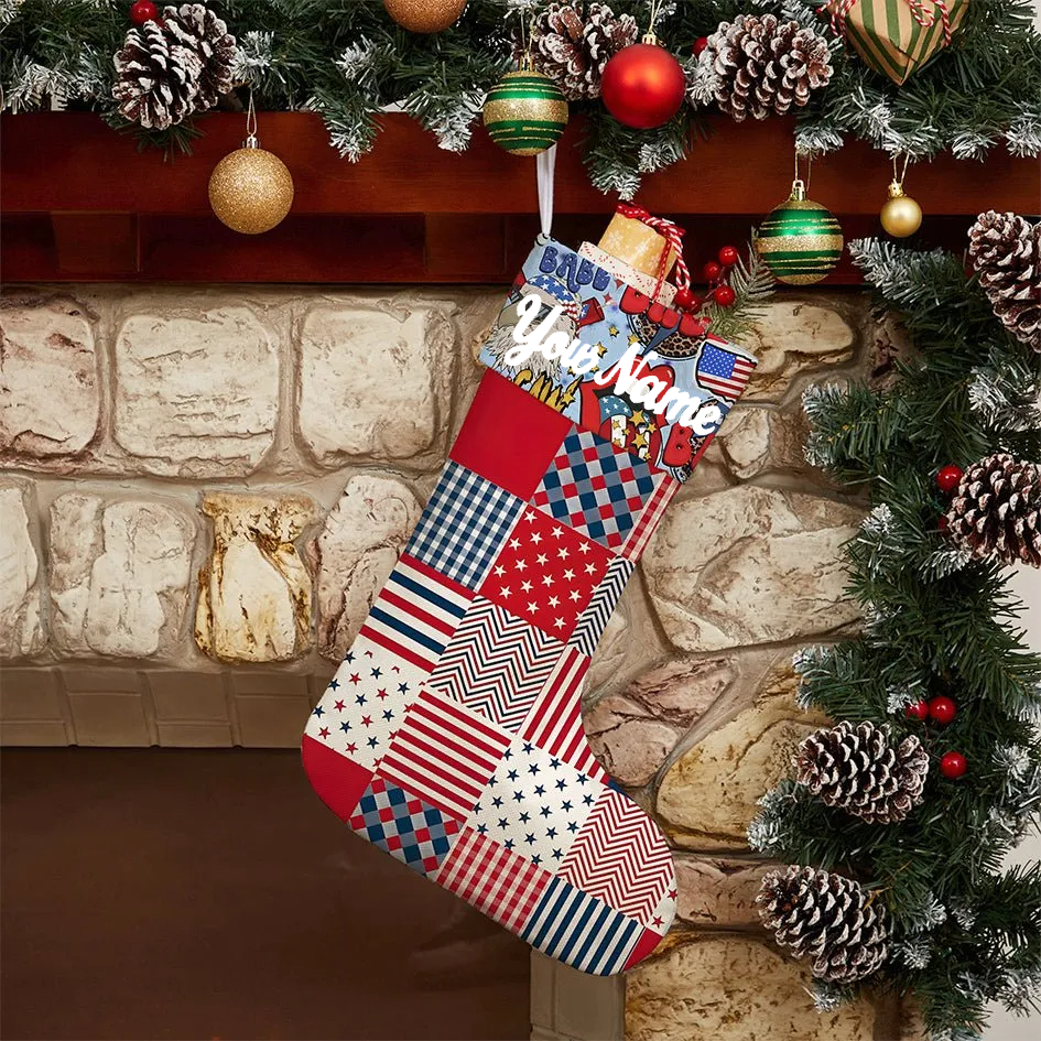 Maturelion Family Custom Embroidered Your Name Funny Christmas Stocking