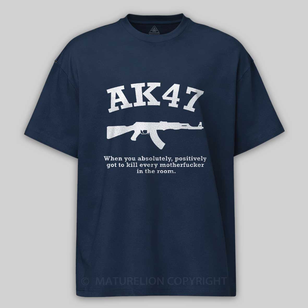 Maturelion Men's T-Shirt AK47 Gun T-shirt-Maturelion