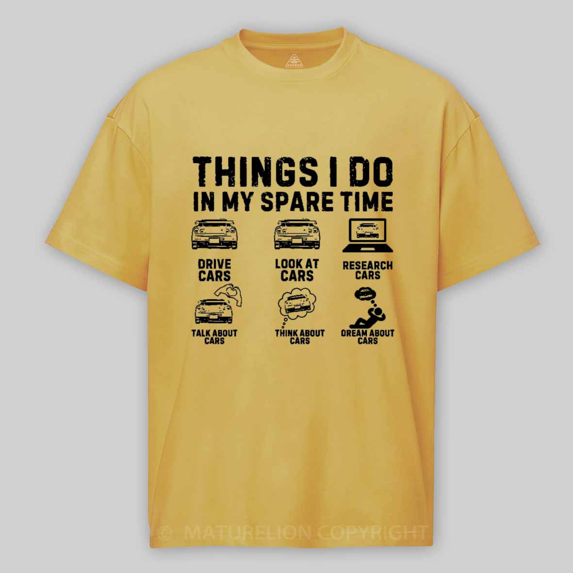 Maturelion Funny Car Lover Enthusiast Cotton T-shirt