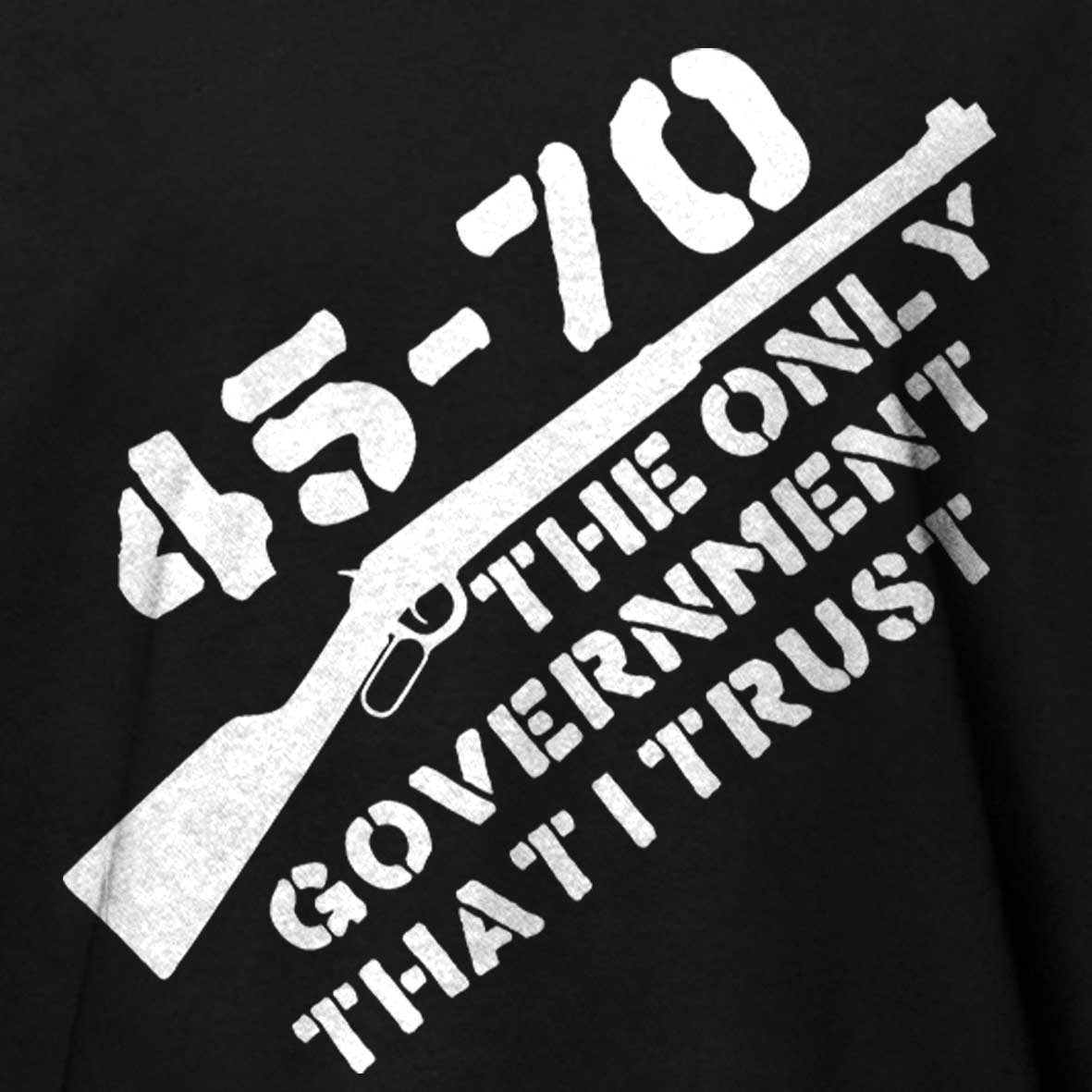 Maturelion Men's T-shirt 45-70 The Only Government I Trust Cotton T-shirt