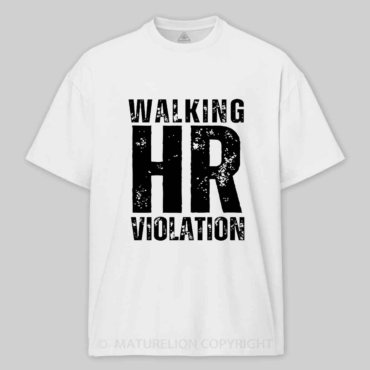 Maturelion Walking HR Violation Unisex Cotton T-shirt