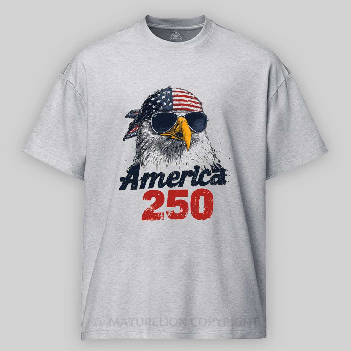 Maturelion Bald Eagle America 250th Anniversary T-Shirt