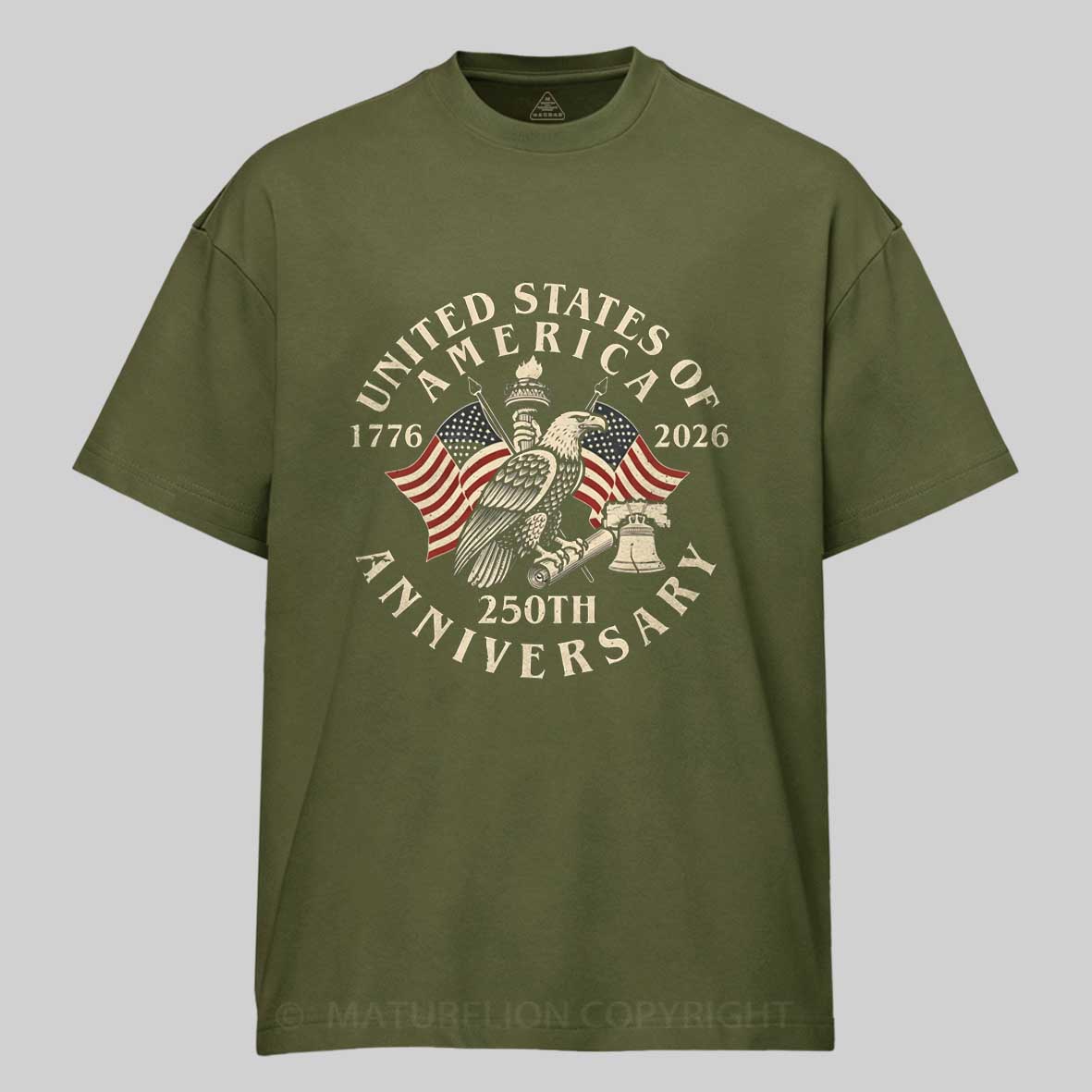 Maturelion Eagle America 250th Anniversary T-Shirt