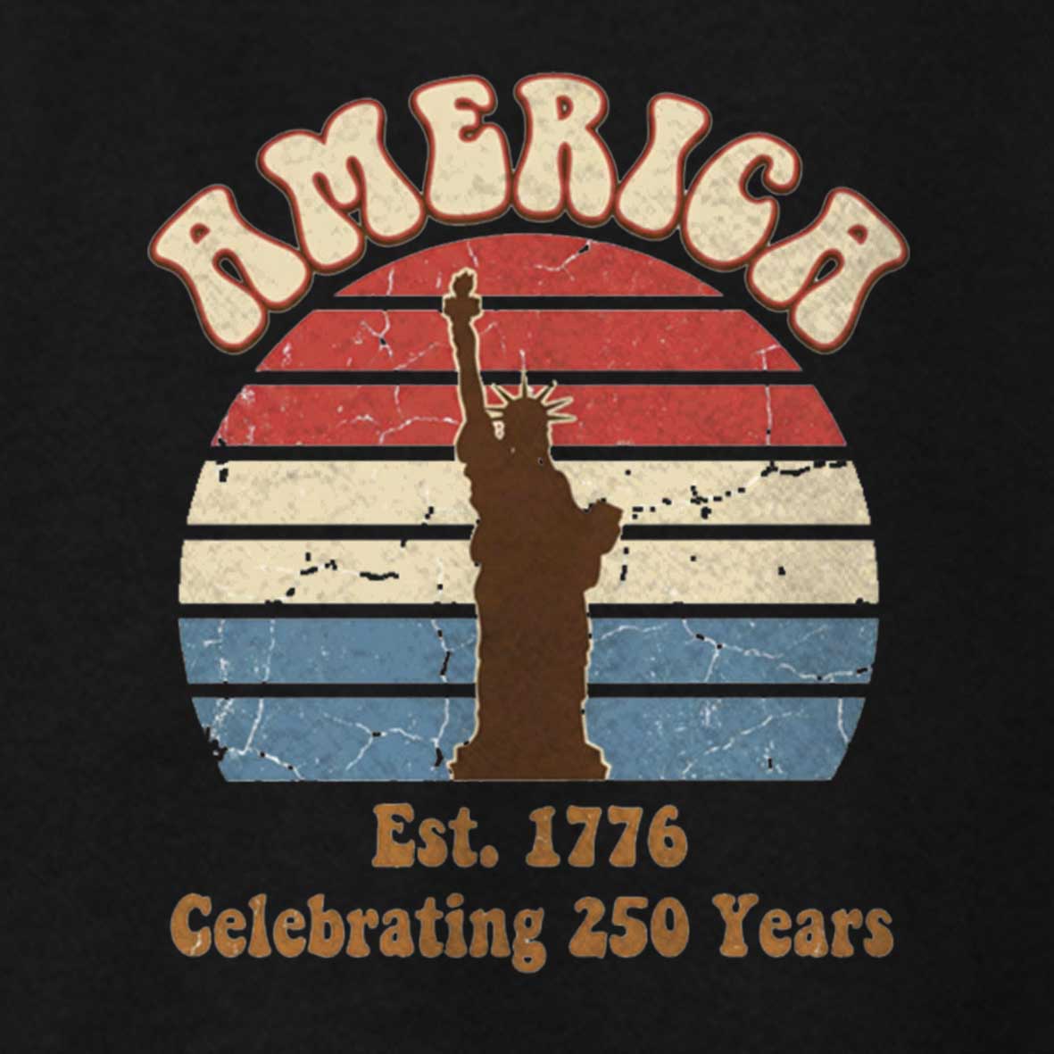 Maturelion 250 Years America Anniversary Vintage 1776 2026 Independence Day T-shirt 