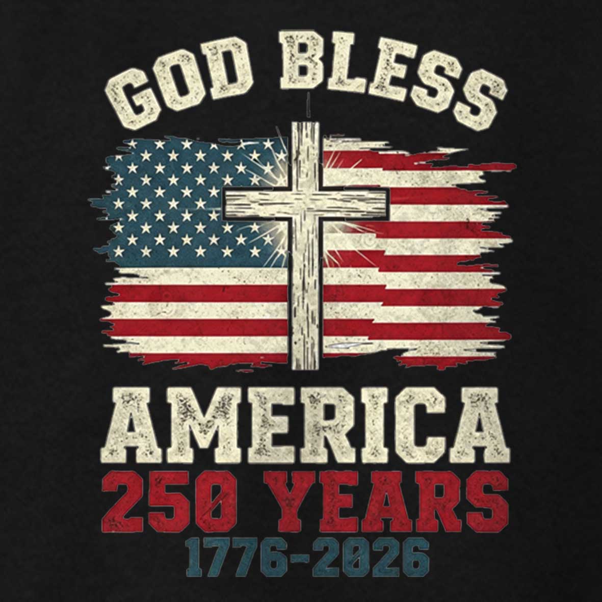 Maturelion USA 250th Anniversary Vintage Patriotic Christian T-shirt 